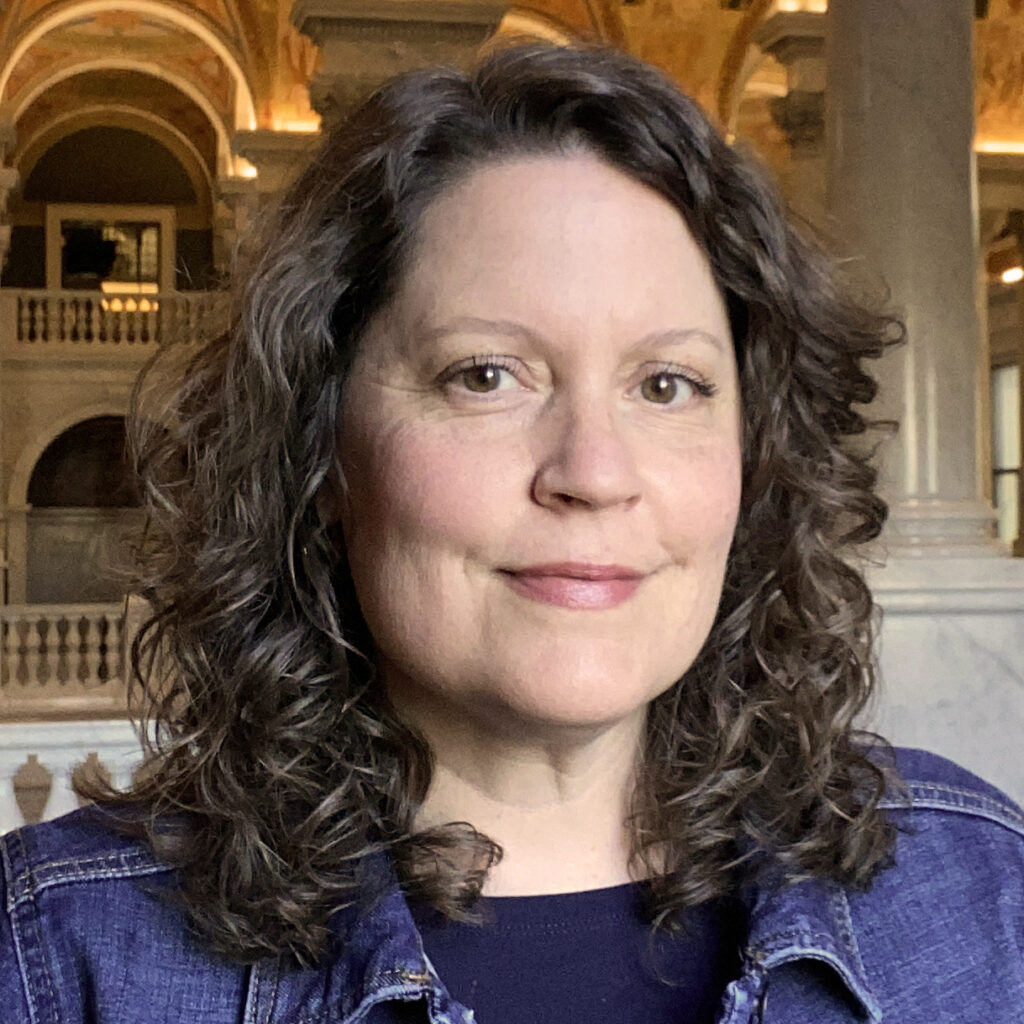 Libby in the Great Hall of the Library of Congress.